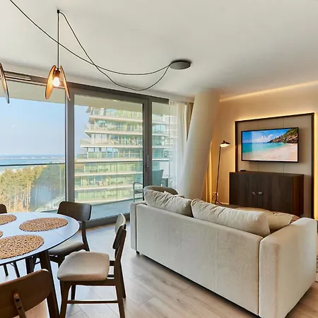 アパート Wave - Sea View Resort&spa A648 ミエンジズドロイェ